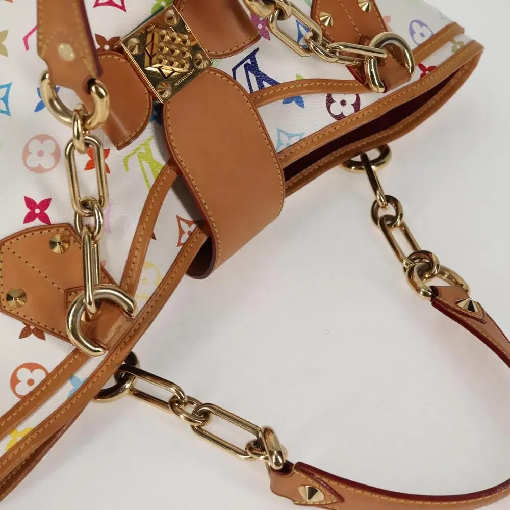LOUIS VUITTON Monogram Multicolor Annie MM Tote Bag White M40307 - Picture 6 of 16